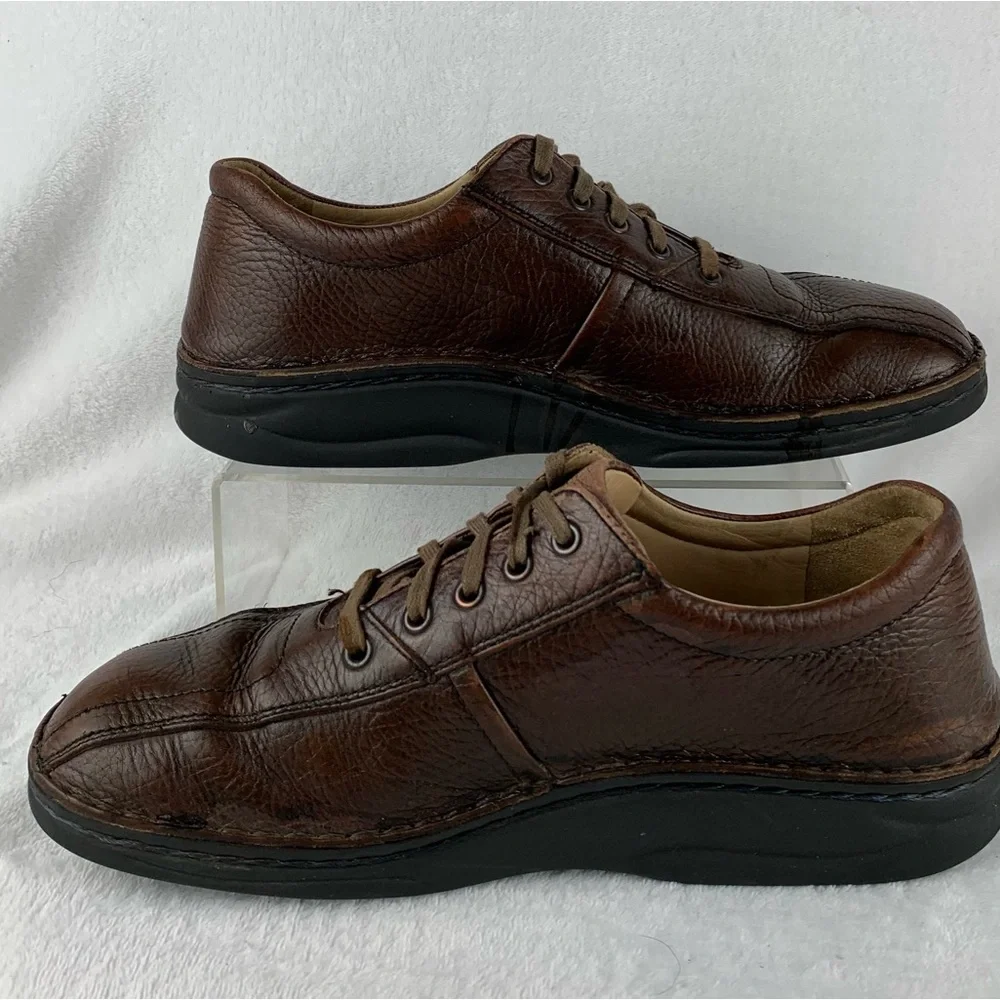 Finn‎ Comfort Men's Shoes Brown Leather Oxford Shoes Sz 9.5 W Made In Germany